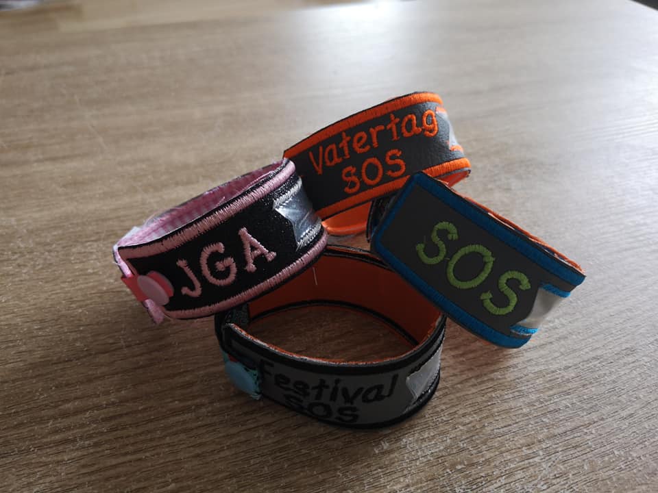 Stickdatei *SOS -Big-Armband* 15 Dateien ITH JGA, Volksfest, Vatertag,  Festival, Wiesn 13x18